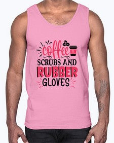 coffee scrubs and rubber gloves Style Style 667#- nurse- Cotton Tank