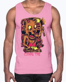 cooking time 341#- art pop art- Cotton Tank