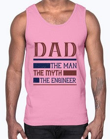 dad the man the myth the engineer Style 110#- engineer- Cotton Tank