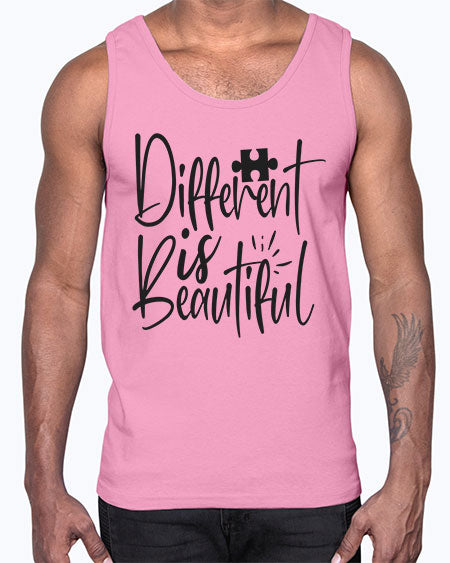 different is beautiful Style 12#- autism- Cotton Tank