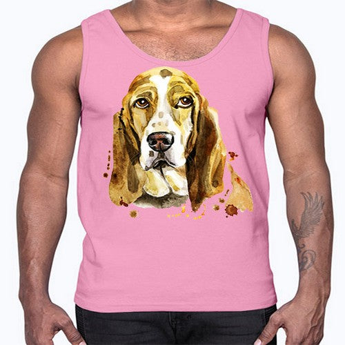 dog 107#- dogs- Cotton Tank