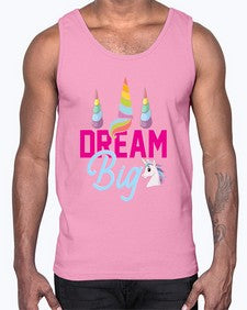 dream big 103#- unicorn- Cotton Tank