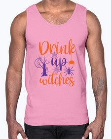 drink up witches 40#- witch- Cotton Tank