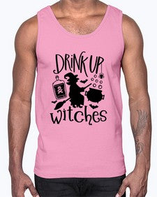 drink up witches 41#- witch- Cotton Tank