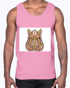 ethnic boar 417#- mandala- Cotton Tank