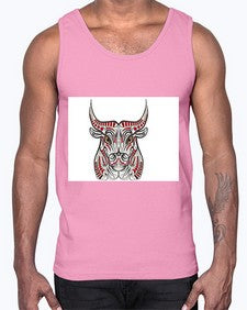 ethnic bull 418#- mandala- Cotton Tank