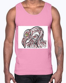 ethnic flamingo 423#- mandala- Cotton Tank