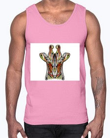 ethnic giraffe 425#- mandala- Cotton Tank
