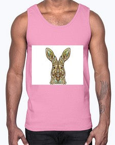 ethnic kangaroo 427#- mandala- Cotton Tank