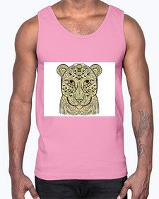 ethnic leopard 429#- mandala- Cotton Tank