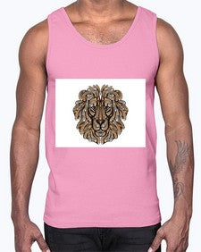 ethnic lion 430#- mandala- Cotton Tank