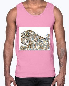 ethnic parrot 435#- mandala- Cotton Tank