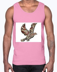 ethnic pigeon 437#- mandala- Cotton Tank