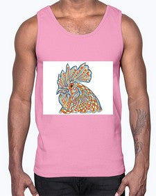 ethnic rooster 438#- mandala- Cotton Tank