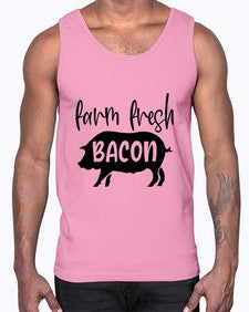 farm fresh bacon 961#- bacon- Cotton Tank