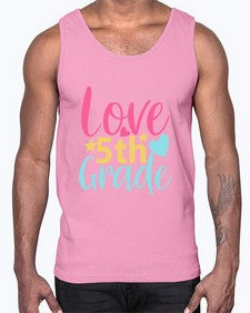 fifth Grade Love 84#- fifth grade- Cotton Tank