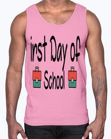 first Day of School 112#- last day of school- Cotton Tank