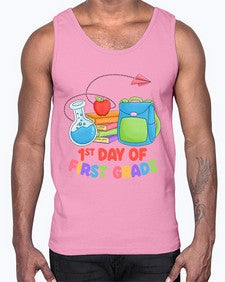 first day of first Grade 100#- first grade- Cotton Tank