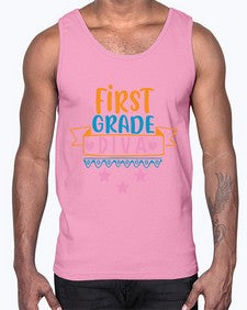 first grade diva 125#- first grade- Cotton Tank