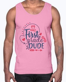 first grade dude 134#- first grade- Cotton Tank