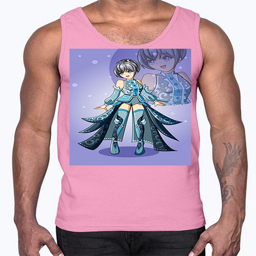 game of beautiful girl140#- anime- Cotton Tank
