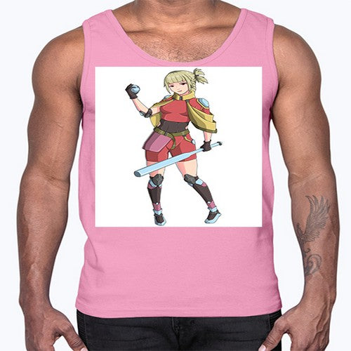 girl bring stick3#- anime- Cotton Tank