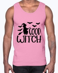 good witch 36#- witch- Cotton Tank