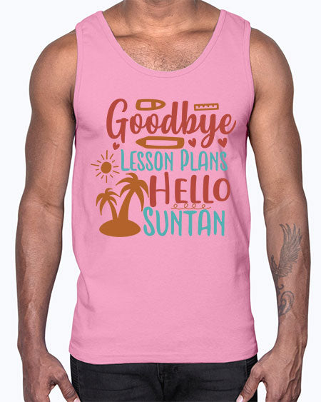 goodbye lesson plans hello summer 104#- summer- Cotton Tank