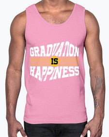 graduation is happiness 223#- graduation- Cotton Tank