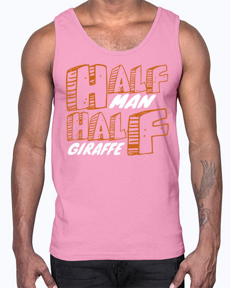 half man half giraffe- giraffee- Cotton Tank