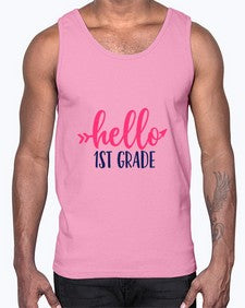 hello first grade 270#- first grade- Cotton Tank