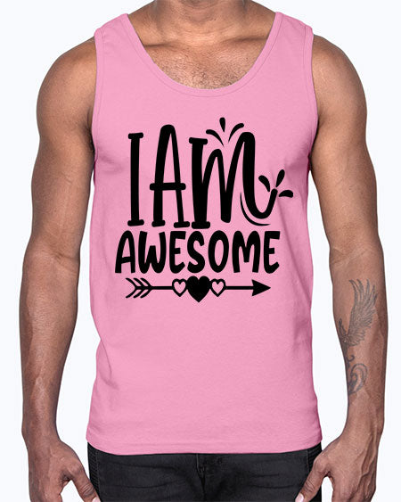i am awesome Style 19#- autism- Cotton Tank