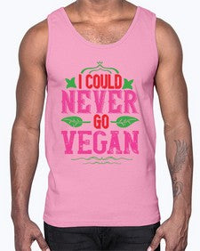 i could never go vegan 206#- vegan- Cotton Tank