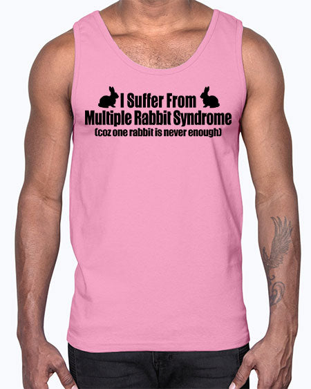 i suffer from mulitple rabbit syndrome- rabbit- Cotton Tank
