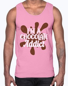 im a chocolate addict 272#- chocolate- Cotton Tank