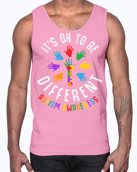 its ok to be different 99#- autism- Cotton Tank