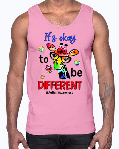 its okay to be different- autism- Cotton Tank