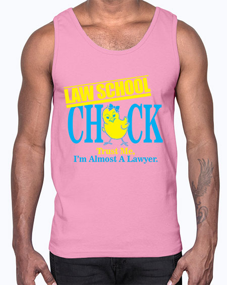 law school chick copy 1037#- lawyer- Cotton Tank