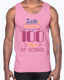 lets celebrate days of school 457#- one hundred days- Cotton Tank