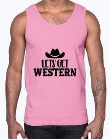 lets get western 723#- western- Cotton Tank