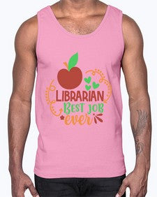 librarian best job ever 473#- librarian- Cotton Tank