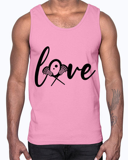 love 4#- lacrosse- Cotton Tank