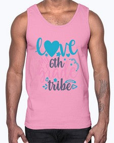 love my sixth grade tribe 523#- sixth grade- Cotton Tank