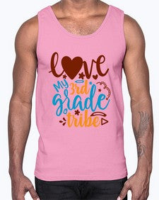 love my third grade tribe 524#- third grade- Cotton Tank
