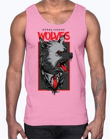 mafia wolves 753#- art pop art- Cotton Tank