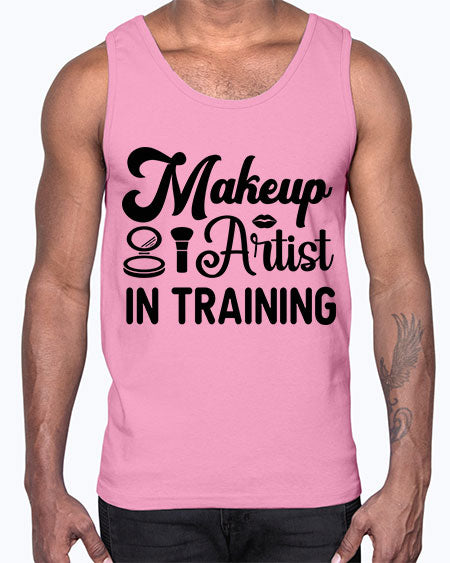 makeup artist in training 15#-makeup Cotton Tank