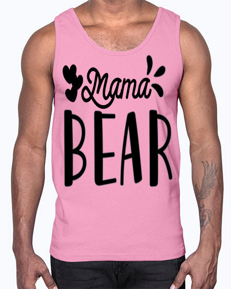 mama bear 171#- bears - animals- Cotton Tank