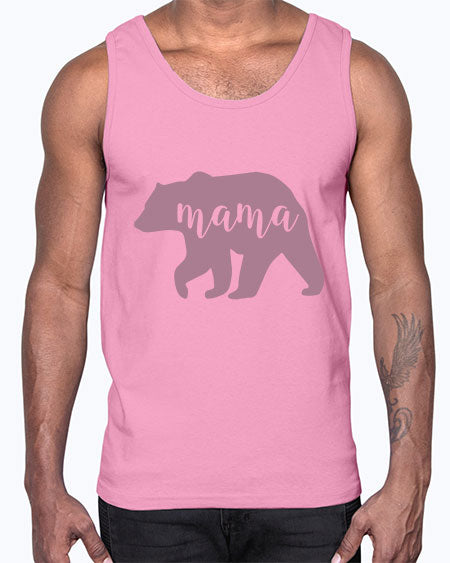 mama bear 175#- bears - animals- Cotton Tank