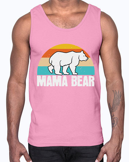 mama bear 177#- bears - animals- Cotton Tank