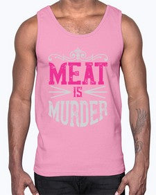 meat is murder 334#- vegan- Cotton Tank